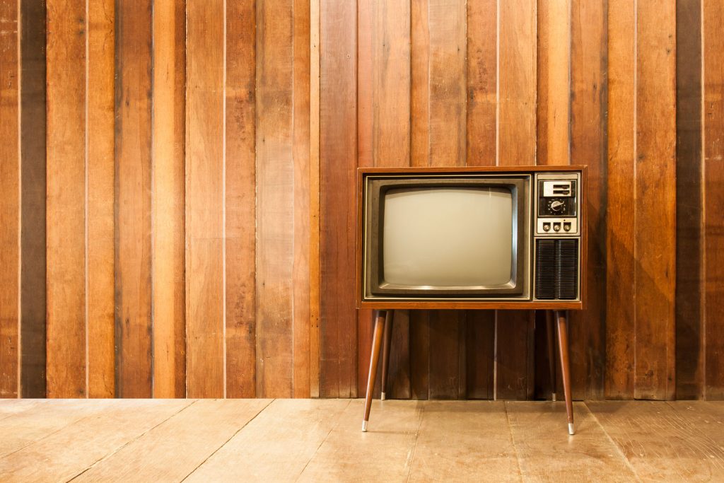 37313663 - old vintage television or tv in room