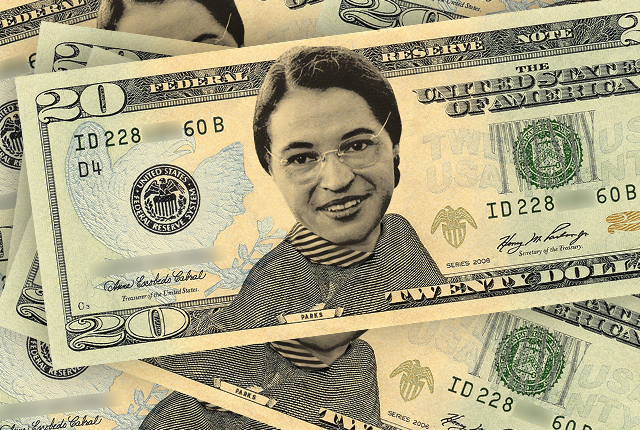 Rosa Parks on the twenty dollar bill